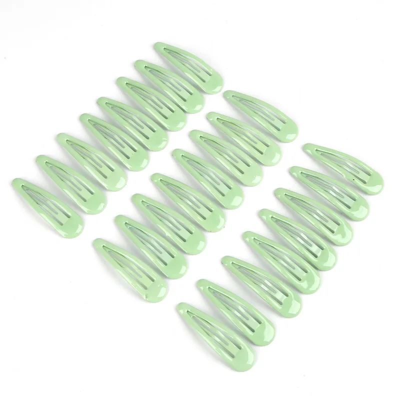 Green 24 шт., 15x50 м, заколки для волос, ВВ, заколки для волос, цветные металлические заколки для маленьких детей, женщин, девочек, аксессуары для укладки - Цвет: Green
