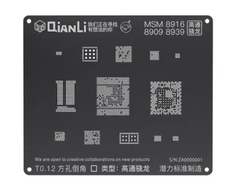 MSM 8916 8909 8939 Qianli iBlack 3D набор трафаретов для пайки BGA для Android устройство, док-станция Qualcomm Встраиваемая мультимедийная карта памяти DDR MTK 6582 MSM8916 8917 8909 8939 8953 8940 Kirin 665 659 - Цвет: MSM 8916 8909 8939