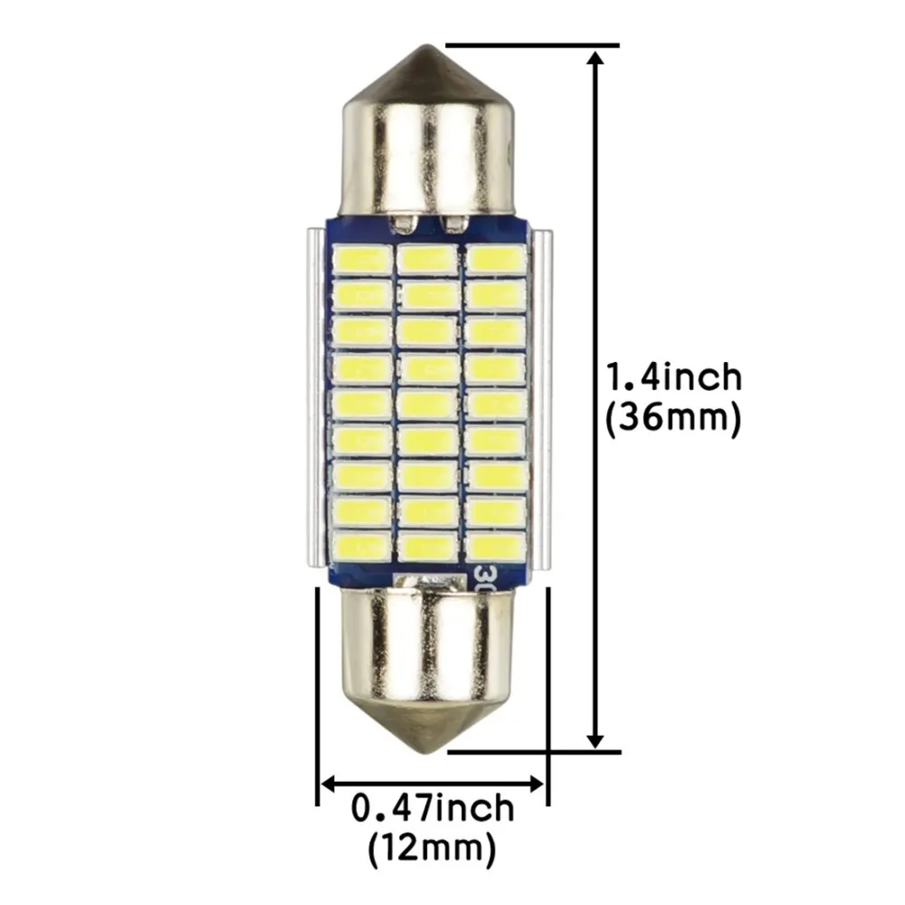Safego 4 шт. 36 мм 39 42 светодиодный C5W Canbus 3014 LED гирлянда для автомобиля Купол Подсветка