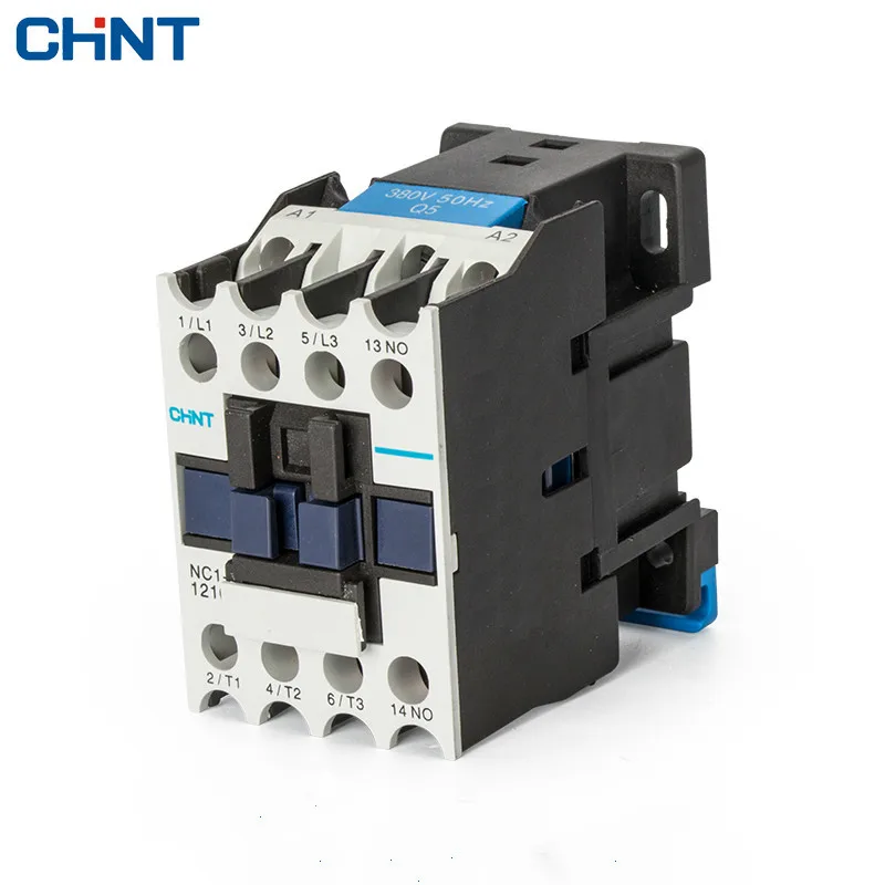 Контактор chint ac Электрический CJX2 LC1 NC1 1210 220 В 380 110 контактор крепление на din рейку|ac