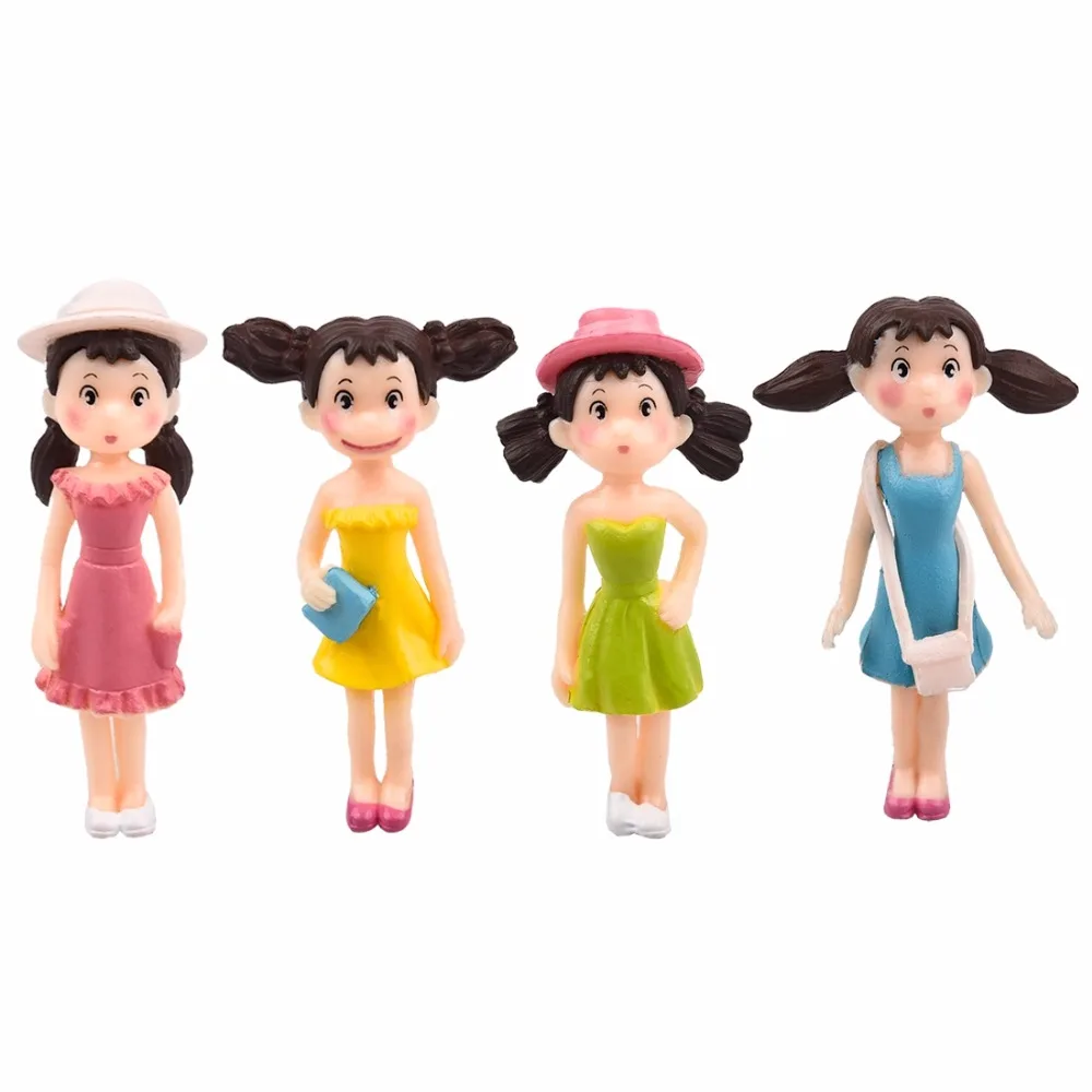 4 шт./компл. и девочек Волшебные садовые фигурки миниатюрный орнамент Хаяо