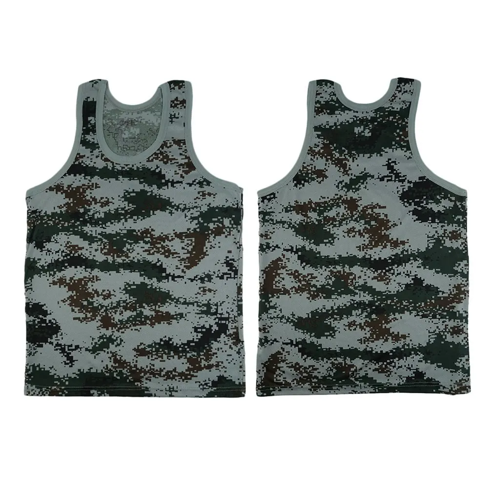 Мужская спортивная майка для бодибилдинга камуфляжная модная брендовая одежда