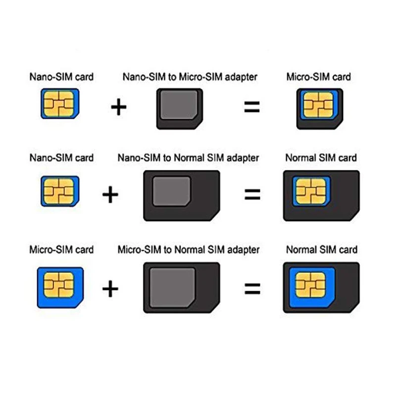 Micro Nano SIM Card Adapter Connector Kit for IPhone X XR 8 7 Plus 5S Huawei P30 Lite Xiaomi Redmi Note 6 Pro 5 Mi 9 Sims Holder | Мобильные