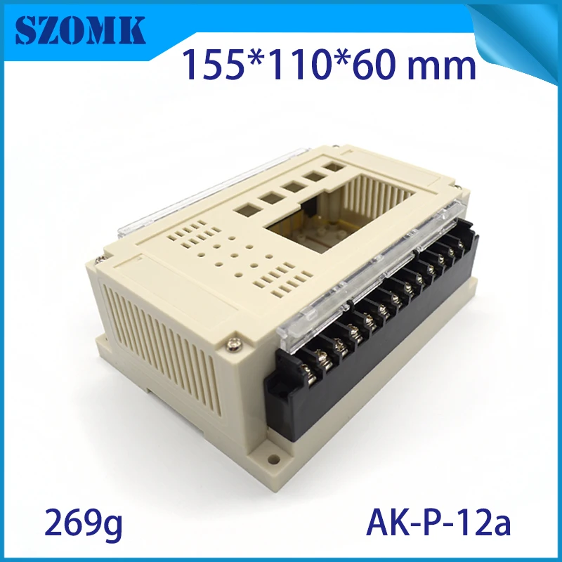 4 шт. пластиковый корпус для din рейки 155*110*60 м|enclosure electronic|enclosures for electronicsenclosure rail |