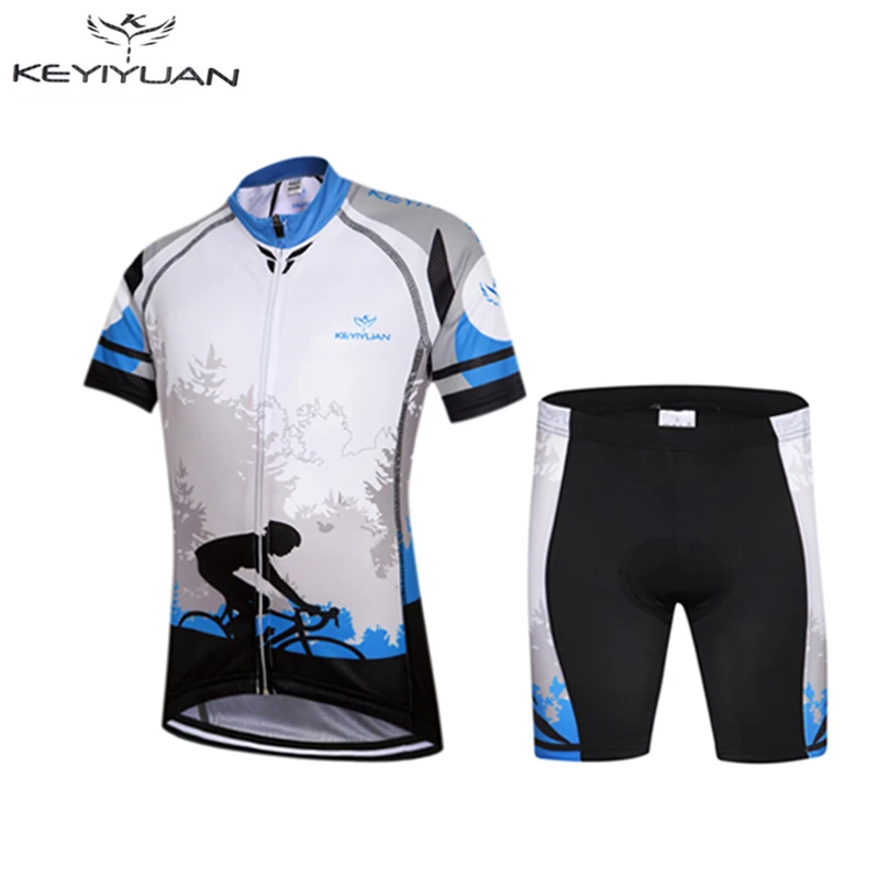

Детская велосипедная Джерси KEYIYUAN, летняя футболка с коротким рукавом для детского горного велосипеда, одежда для велоспорта, спортивная од...
