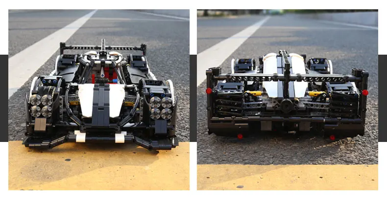 Из Испании DHL 23018 техника автомобиль игрушки MOC-5530 Гибридный супер гоночный автомобиль набор строительных блоков Кирпичи Модель автомобиля рождественские подарки