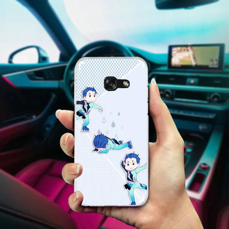 Мода Мультфильм Юри на льду Юрий для Samsung Galaxy J1 J2 J3 J5 J7 A3 A5 A7 2016 2017 чехол мягкий ТПУ