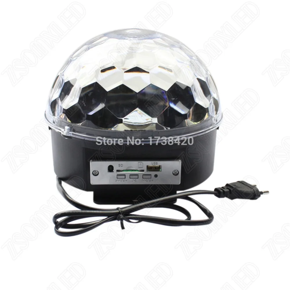5 шт./лот мини музыкальный магический шар RGB светодиодные сценические огни USB + ИК