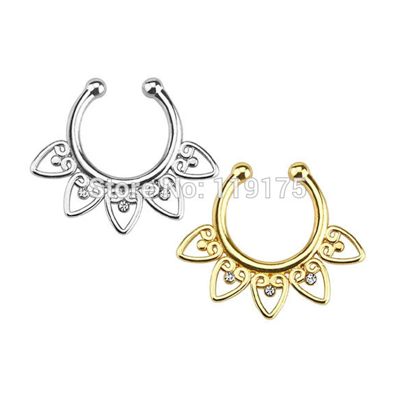 Антискользящий пирсинг спираль для носа клипс носа|fake nose piercing|fake nosenose piercing |