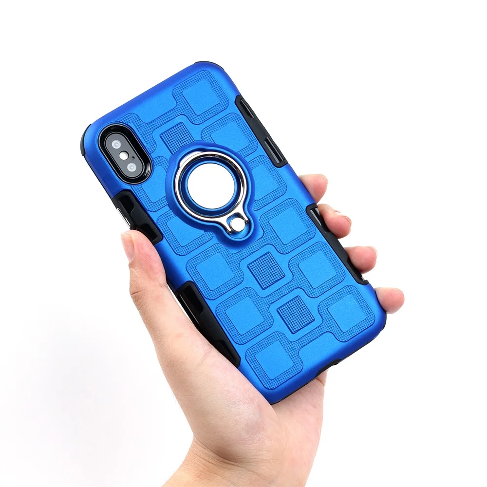 Shockproof Hard Cover For iphone 7 8 plus X 10 Luxury Armor Phone bag Case 6 s 6s XS MAX Finger Ring Metal |
