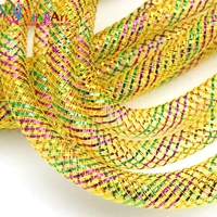 olingart 8mm 5mlot multicolored lines mesh bracelet jewelry diy fitting with crystal stones filled necklace new