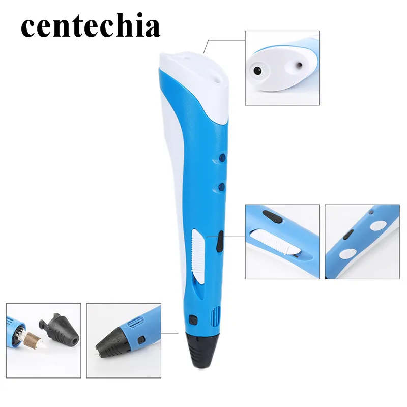 Centechia 3d ручка 1.75 мм ABS/PLA DIY Smart 3D печать рисунок пером с свободной нити творческий
