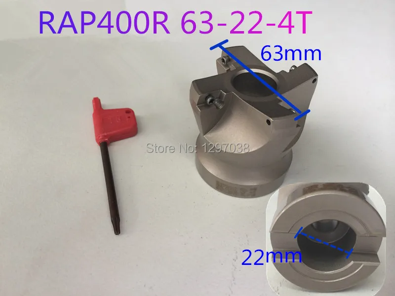 

RAP400R 63-22-4T 75 градусов чистый угол торцевая фреза APMT1604 вставки