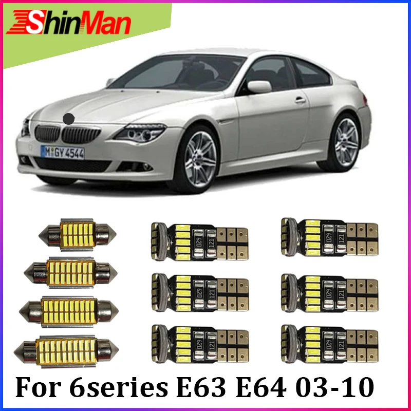 ShinMan 11X светодиодный светильник для автомобиля салона ing BMW 6 серии E63 E64 интерьера