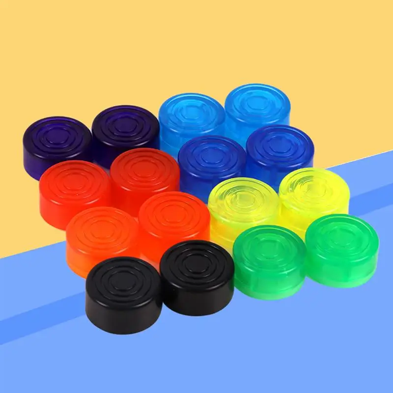 10 Pcs Guitar Effect Footswitch Nail Pedal Cap Topper Anti-Slip Colorful Protection Cap Effects Pedal Accessory