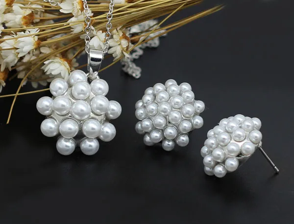 Бесплатная доставка моды комплект ювелирных изделий бисер мяч дизайн бренда