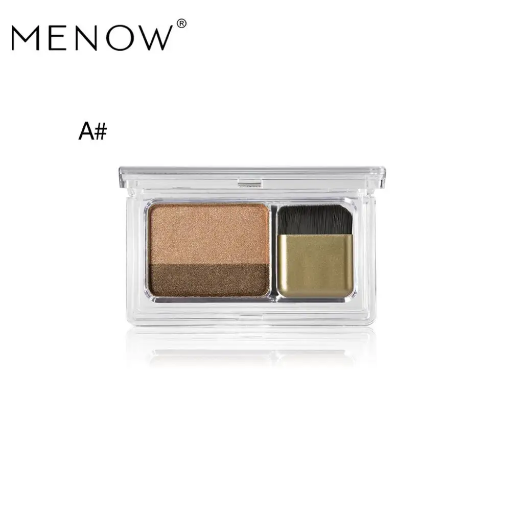 A MENOW двухцветные мерцающие матовые тени для век Make up Pallete Fashion Lazy Eye Shadow Makeup E419 - Цвет: A