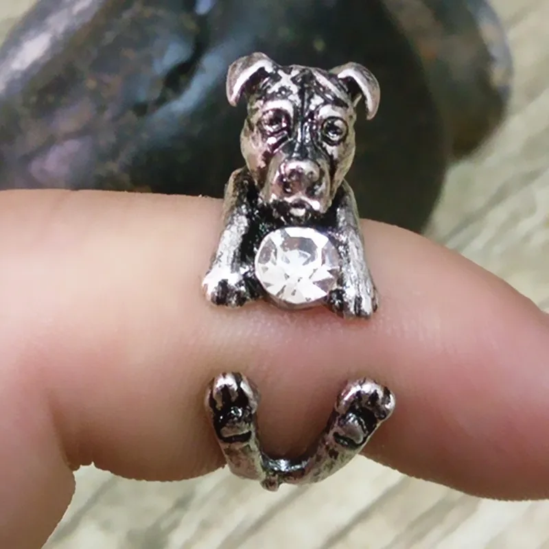 Прямая поставка кольцо питбултерьера в стиле панк Америки бесплатная доставка