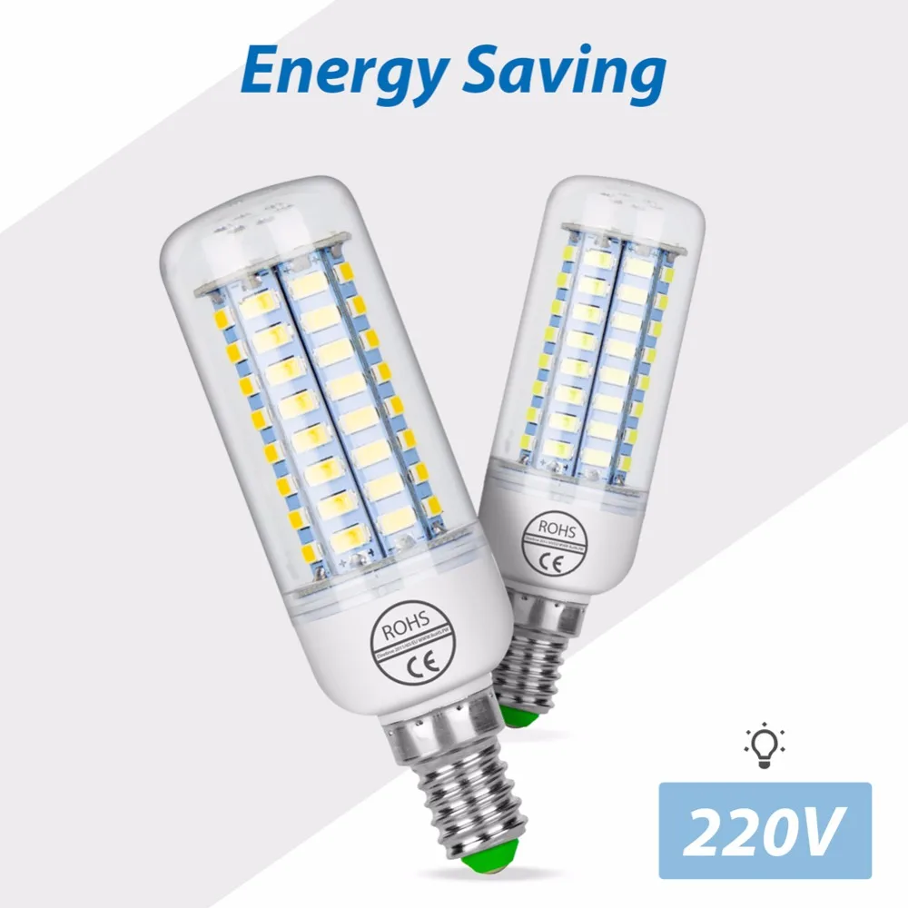 10 шт. светодиодные лампы E27 E14 220 В SMD 5730 светодиодсветильник лампа 3 Вт