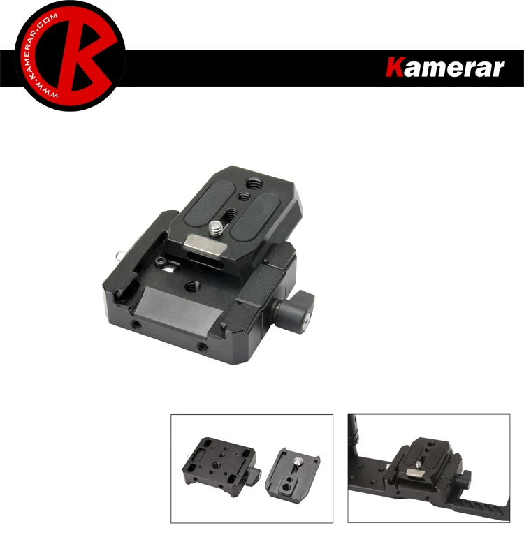 Kamerar 701HDV 577 быстрое соединение адаптер зажим с QR плиты 501PL совместимы Manfrotto |