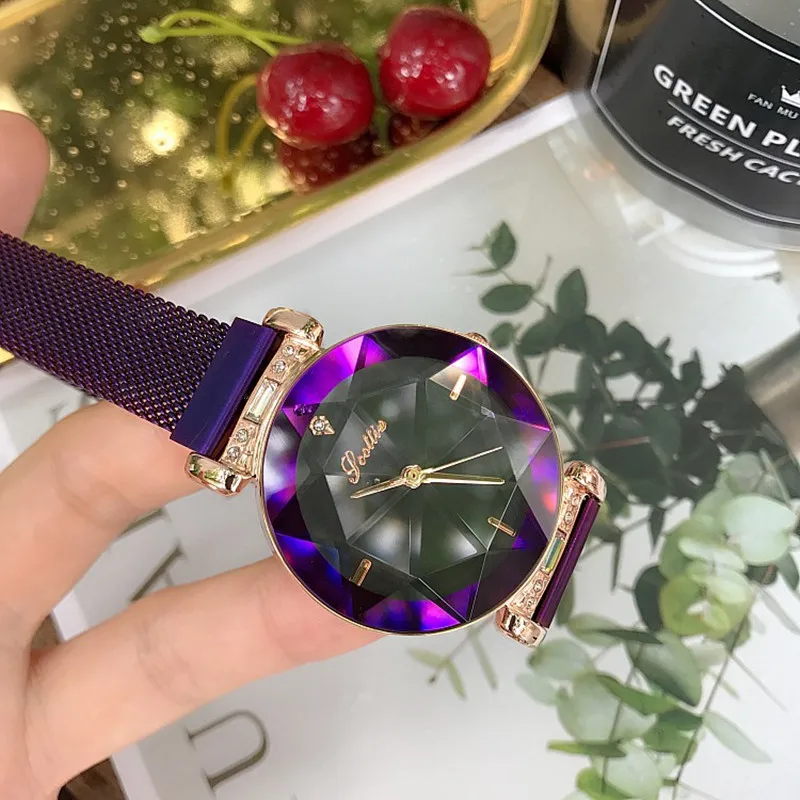 Роскошные женские часы с магнитной пряжкой под платье новинка 2018 кварцевые из