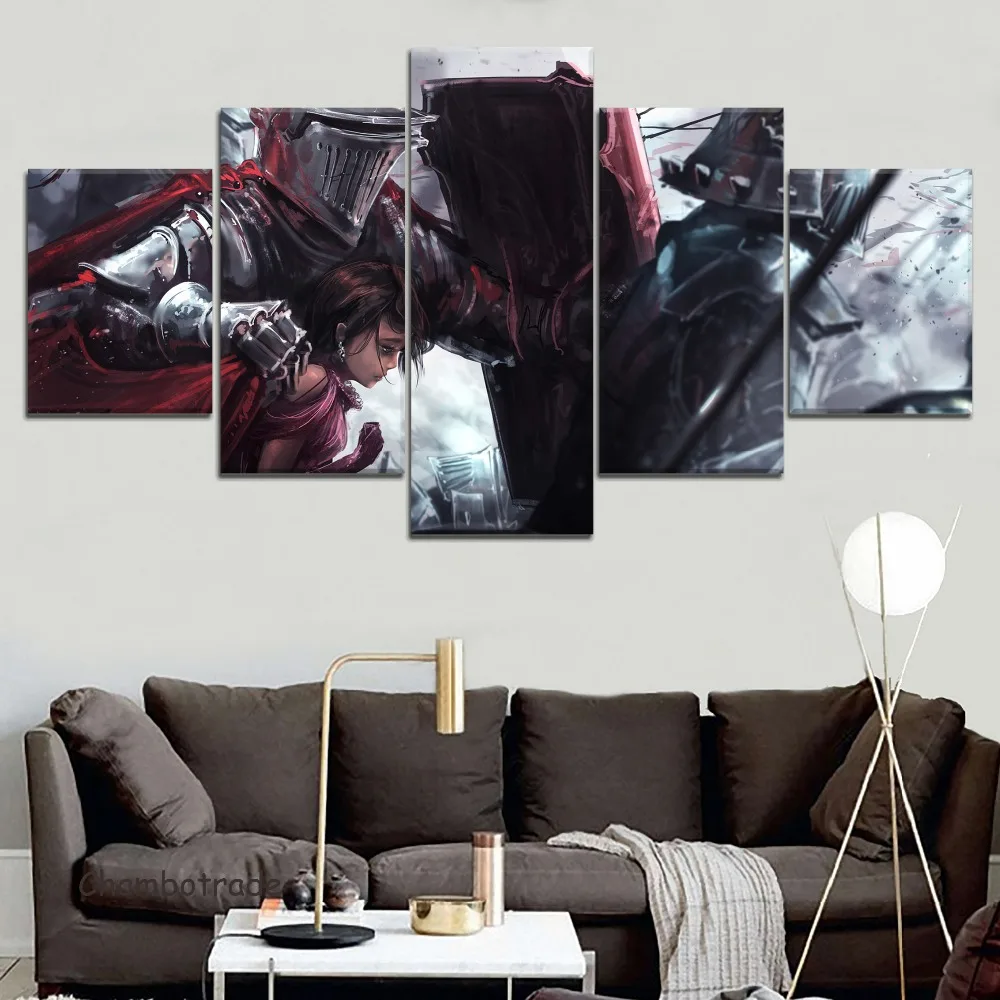 5 шт. рыцарь темплар защита девушки кино куадро декорацион картины на холсте