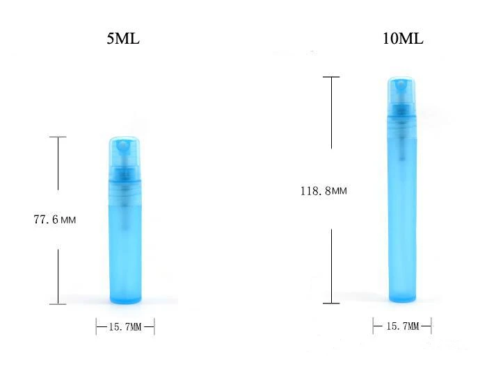 5 мл пустая прозрачная пластиковая бутылка спрей для макияжа парфюмерный