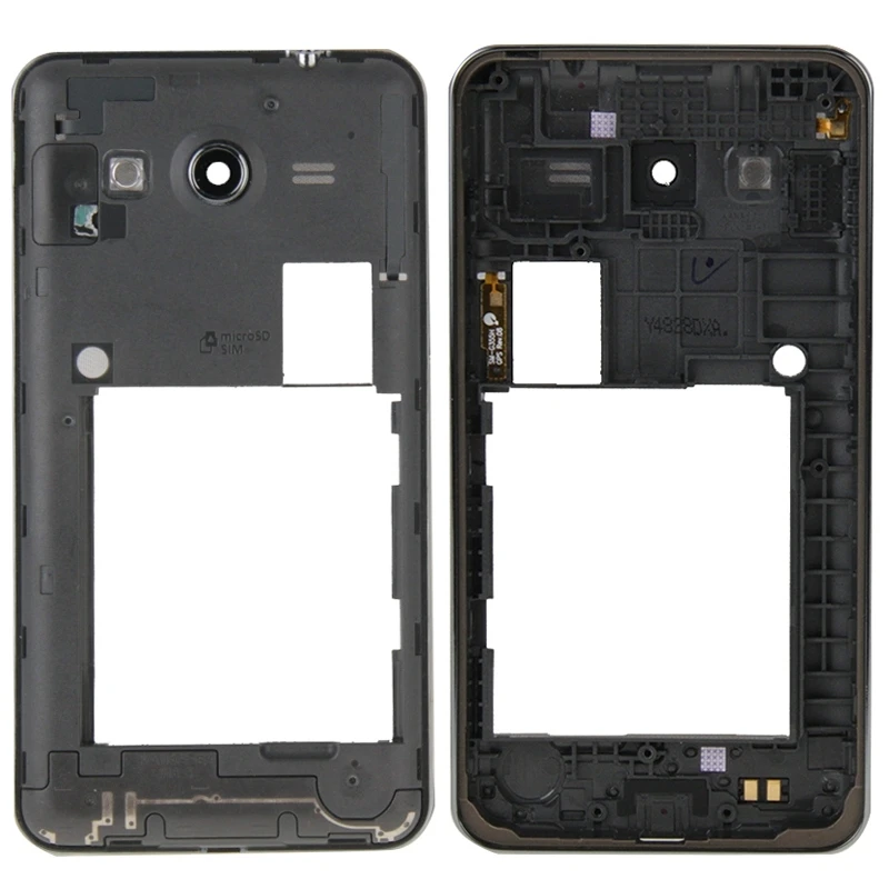 Для Samsung Galaxy Core 2 с одной SIM картой SM G355 задняя крышка корпуса пластина средняя