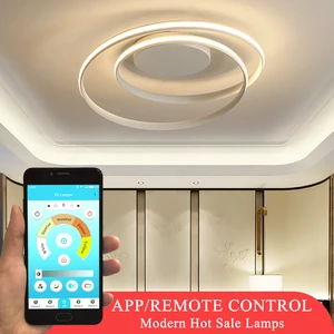 Светильники для гостиной, спальни, столовой, черные и белые потолочные светильники, 110 В, 220 В переменного тока