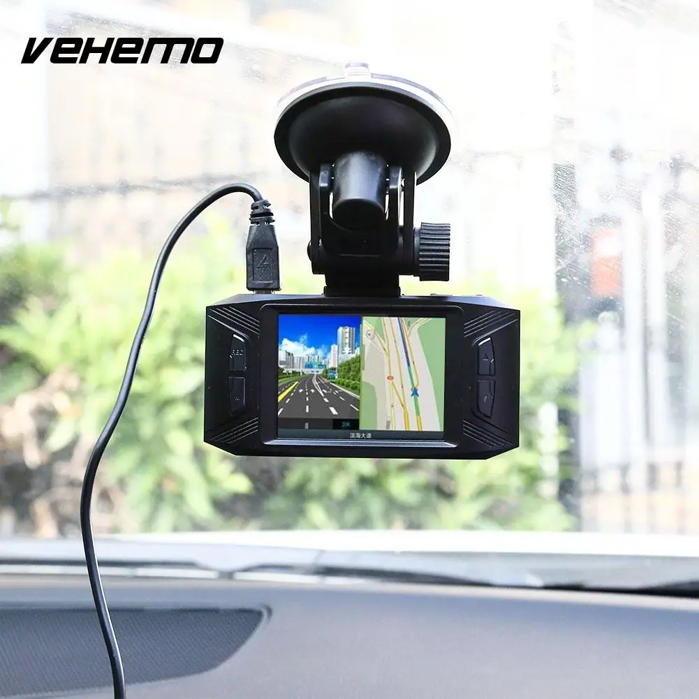 2 4 дюймов Автомобильный цифровой видеорегистратор HD 1080 P 120 градусов для вождения