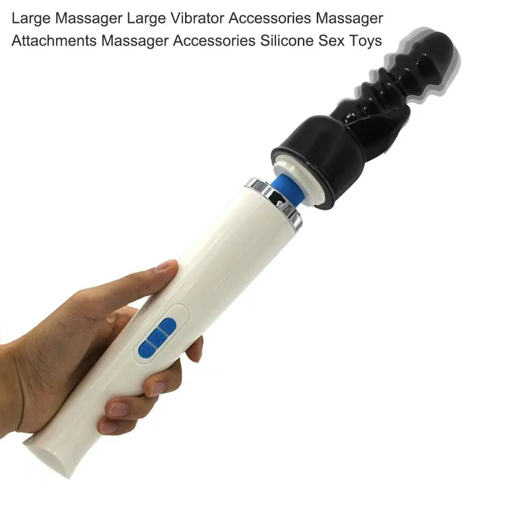 Резьбовая двойная головка большой массажер вибратор для женская мастурбация