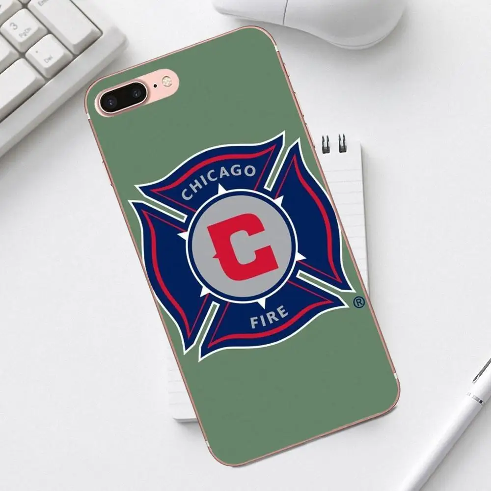 Мягкий силиконовый чехол для телефона Chicago Fire iPhone 4 4S 5 5C SE 6 6S 7 8 Plus X XS Max XR Galaxy A3 A5 J1 J3