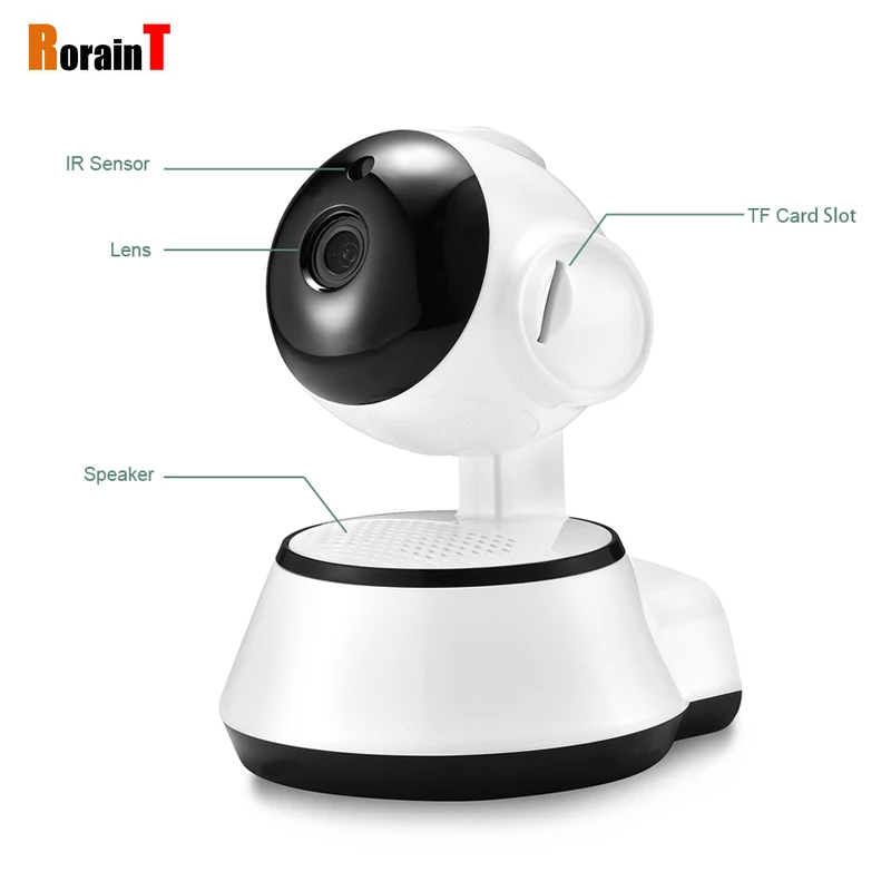 RoraninT новая HD внутренняя безопасность жилища наблюдения 720P IP камера беспроводной Wifi CCTV сети камера ночного видения 30 м