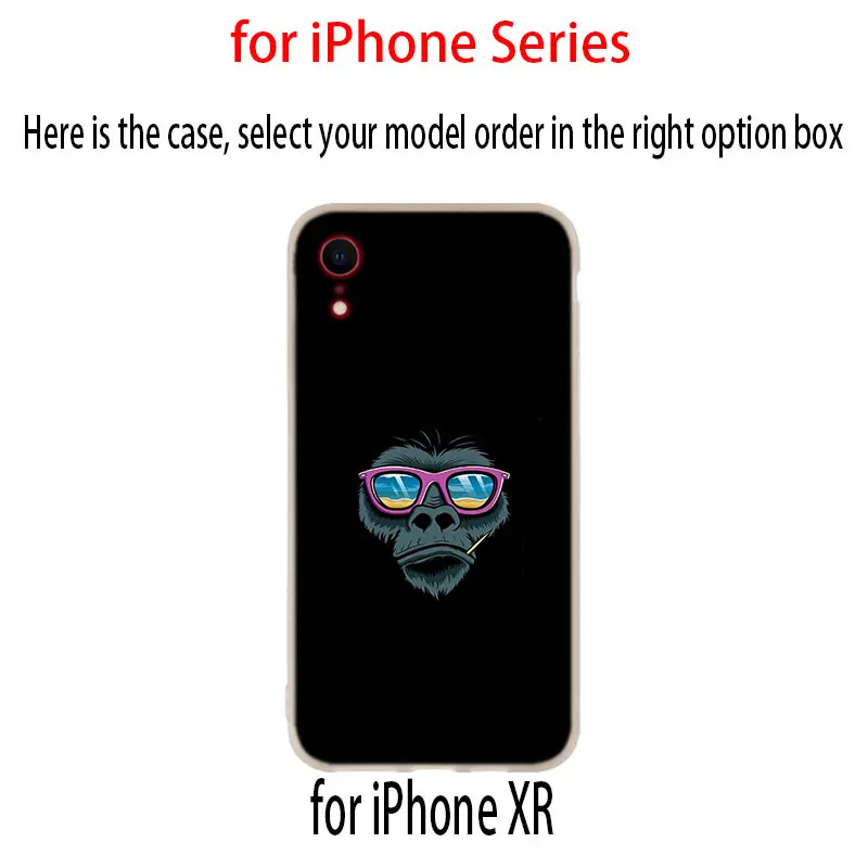 Gorilla силиконовый мягкий чехол для iPhone 11 12 Pro X XS Max XR iphone 8 7 6 Plus 5 5s SE 2020 | Мобильные
