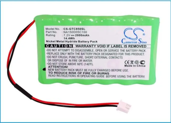 Аккумулятор Cameron Sino 2000mAh для GRAETZ TC850B TC850C NA150D05C100|Цифровые аккумуляторы| |