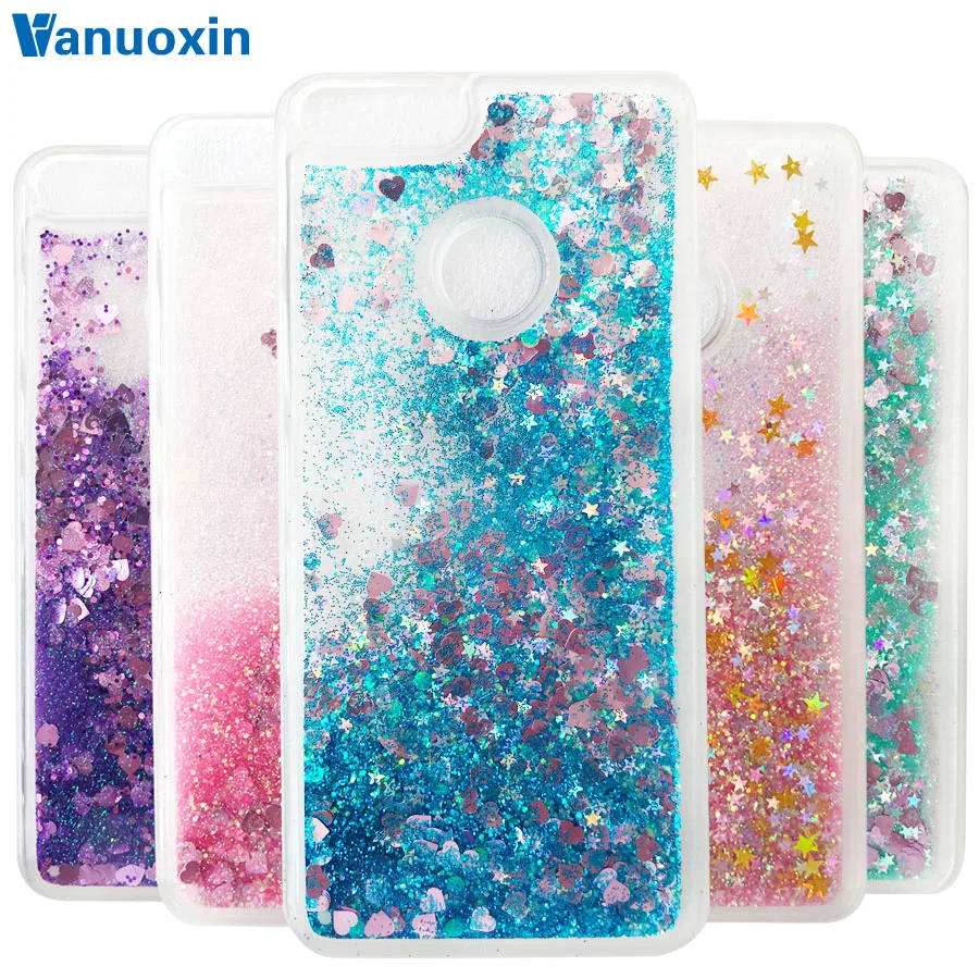 Мягкий ТПУ чехол для Fundas Huawei Y9 2018 Y 9 прозрачный Жидкий блеск динамический