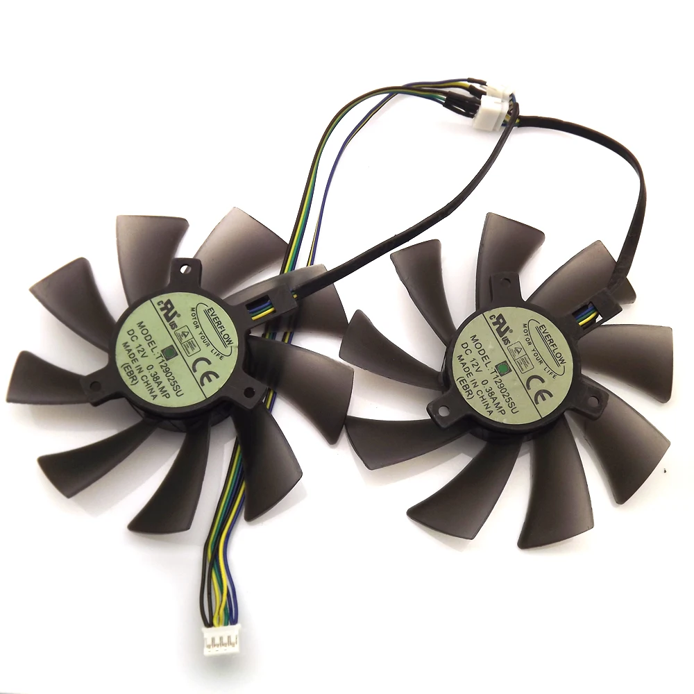 2 шт./лот вентилятор T129025SU 93 мм 40*40*40 12 В 0 38a 4Pin VGA для ASUS HD7970 HD7950 GTX680 видеокарта |