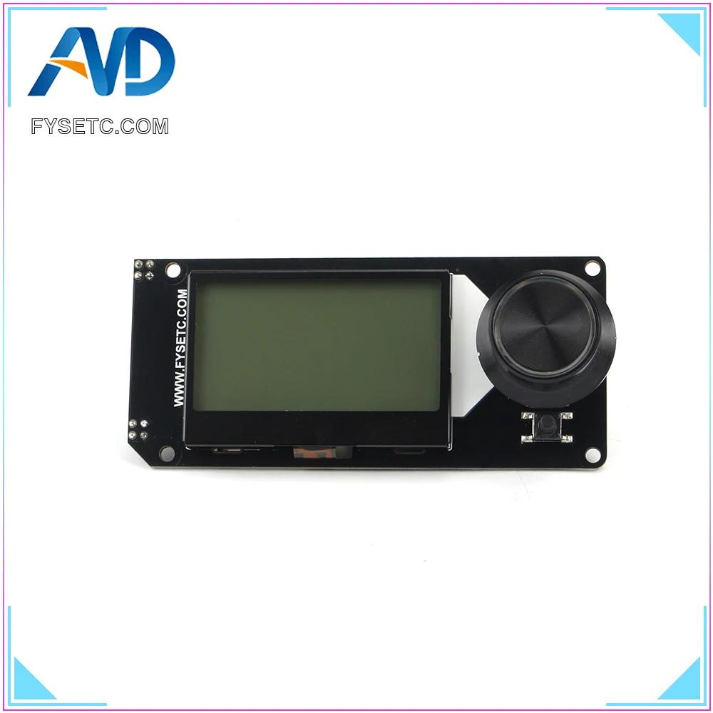 Тип MINI12864LCD экран mini 12864 V2.1 умный дисплей RGB подсветка черная поддержка Marlin DIY SKR с sd-картой 3d принтер Часть