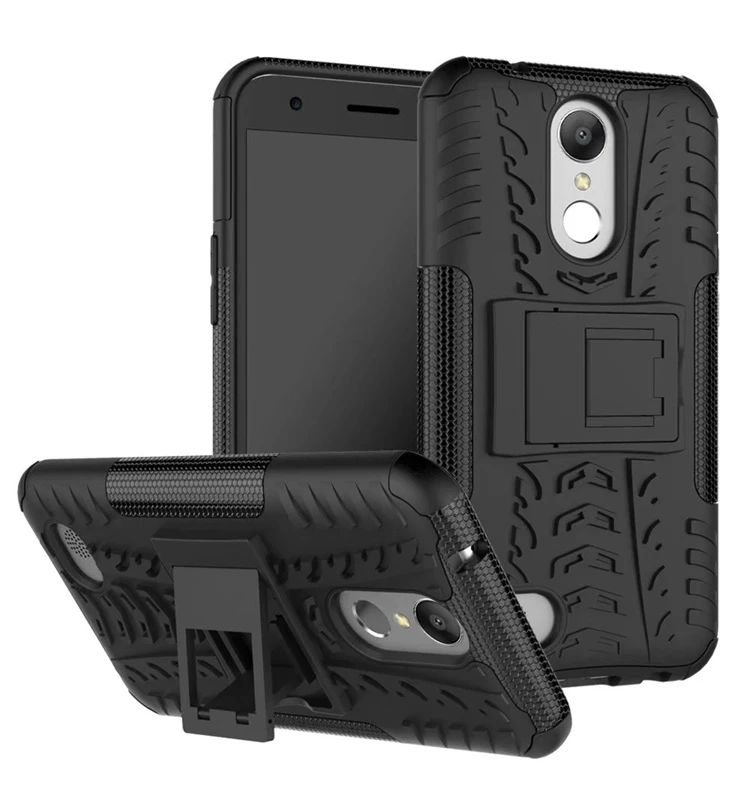 Для LG LV5/K20 Plus/K10 5," чехол матовый армированный прочный силиконовый резиновый ЖЕСТКИЙ чехол для телефона с отделением для карт для LG K10