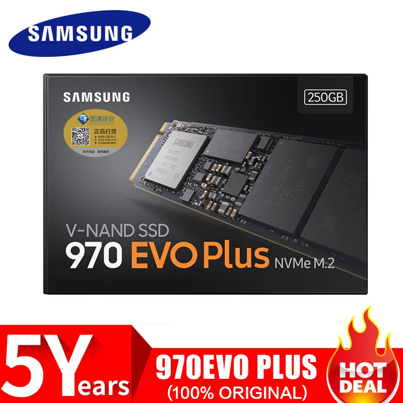 SAMSUNG SSD 970 EVO Plus M.2 2280 NVMe 500GB 250GB Internal Solid State Disk Hard Drive HDD M2 for Laptop Desktop PCLe 3.0x4 MLC