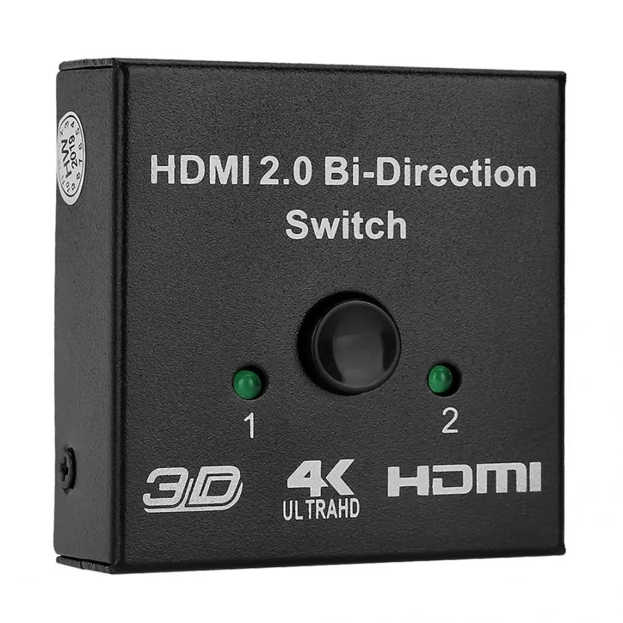 Двунаправленный переключатель HDMI 2 0 аудиокабель с входами штырь на 1 выход гнездо