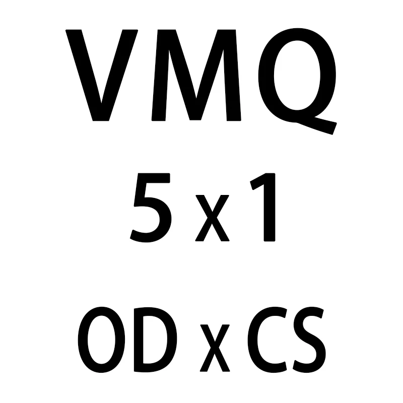 OD5mm 10 шт./лот белые силиконовые уплотнительное кольцо из силикона/VMQ 1 мм Толщина OD4/5/6/7/8/9/10/11/12/13 мм уплотнительное кольцо втулки конусовидных резиновых прокладок кольца шайба - Цвет: OD5mm