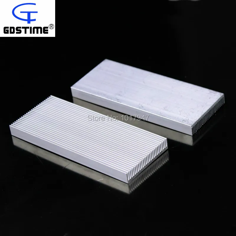 5 шт. в партии 100x40x8 мм алюминиевый радиатор для электроники компьютерное электрическое оборудование