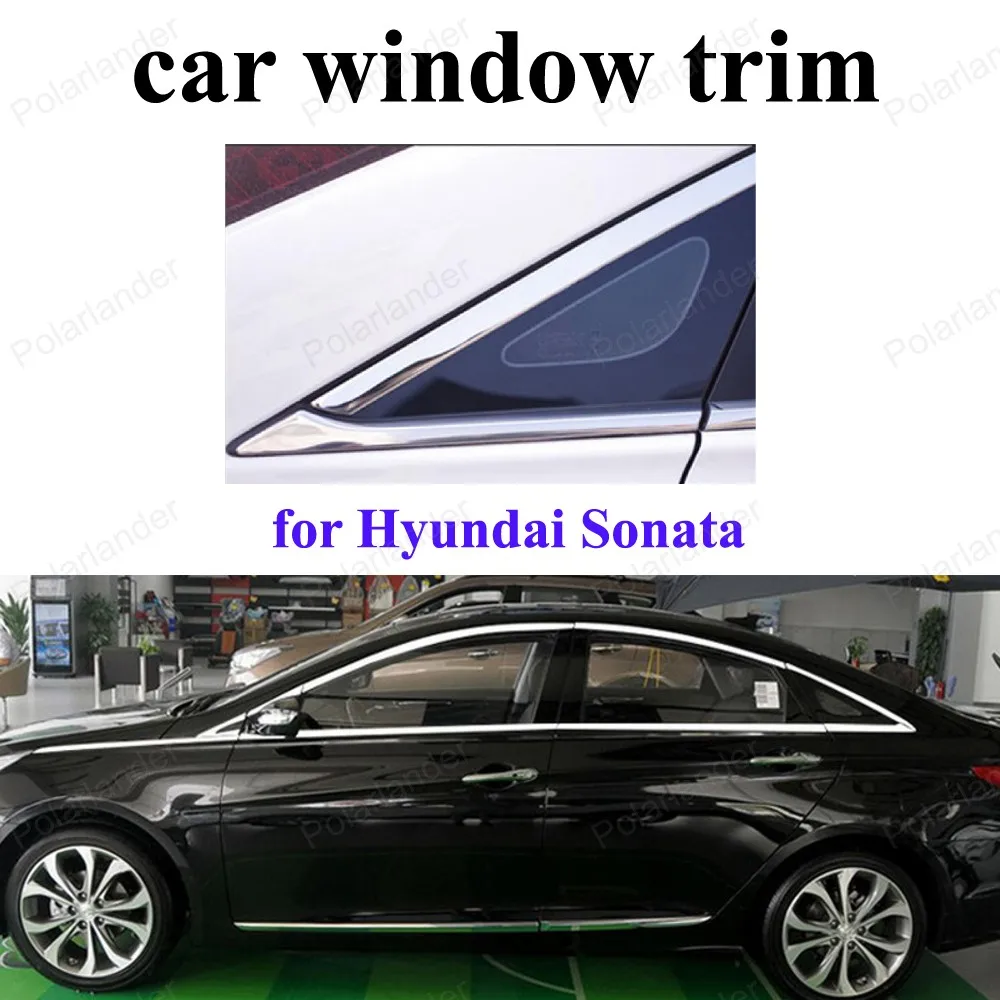 

Stainless Steel Car Styling Decoration Strips for H-yundai Sonata 11-14 Accessories Window Trim