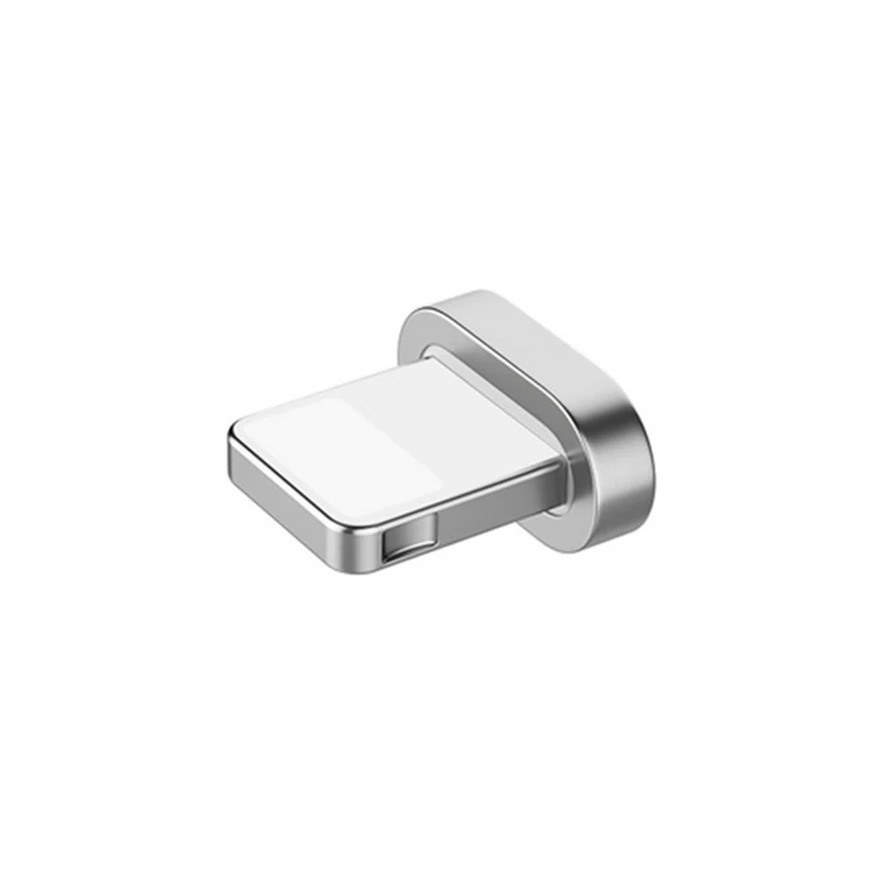 iOS plug(no cable ) Светодиодный магнитный usb-кабель/mi cro USB/type-C для IPhone X Xs Max магнитное зарядное устройство для samsung для Xiaomi mi 9 USB C зарядный разъем - Цвет: iOS plug(no cable )