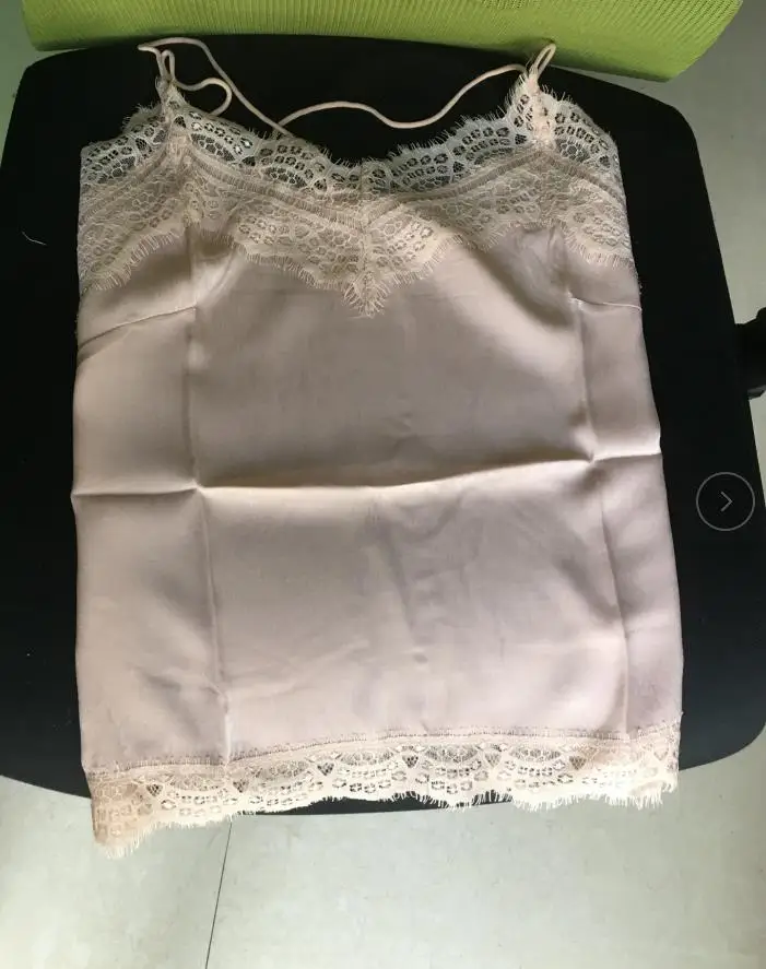 2019 летний женский кружевной топ женская простая Дамская комбинация женские топы