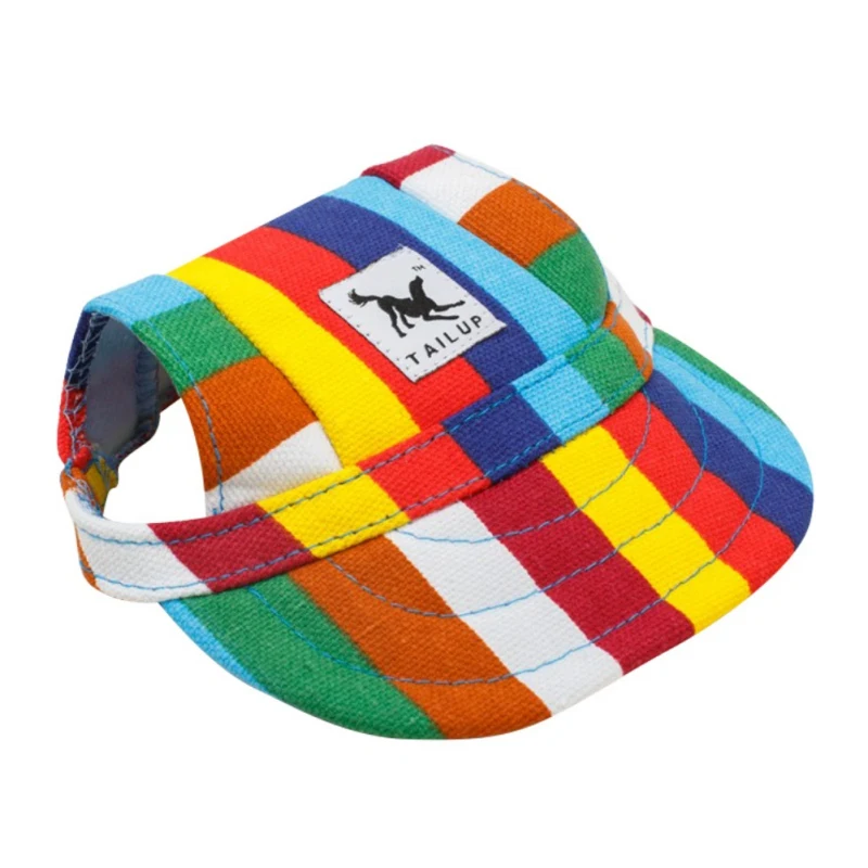 Новое поступление летняя кепка для собак с отверстиями ушей Брезентовая