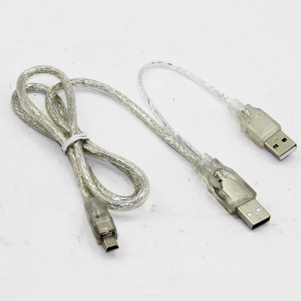Bochara 2в1 USB 2,0 Тип A папа с USB питание к Mini 5P Мужской кабель Y сплиттер двойное экранирование(фольга+ Плетеный) для HDD
