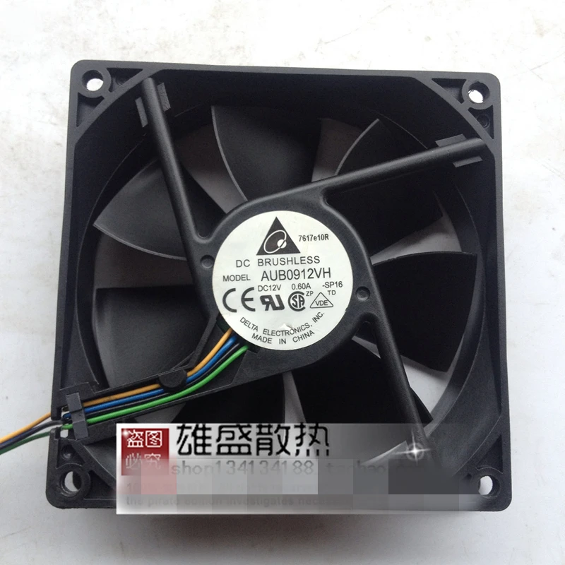 ANS все новые Semi CO AUB0912VH 12V 0.6A 9 см 9025 4 контактный линии ШИМ Вентилятор охлаждения с