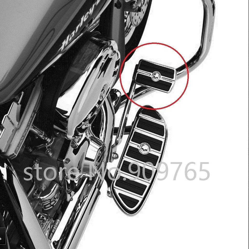 Большая ножная педаль тормоза Eagle Hawk с хромированной эмблемой для Harley Electra Glide Fatboy